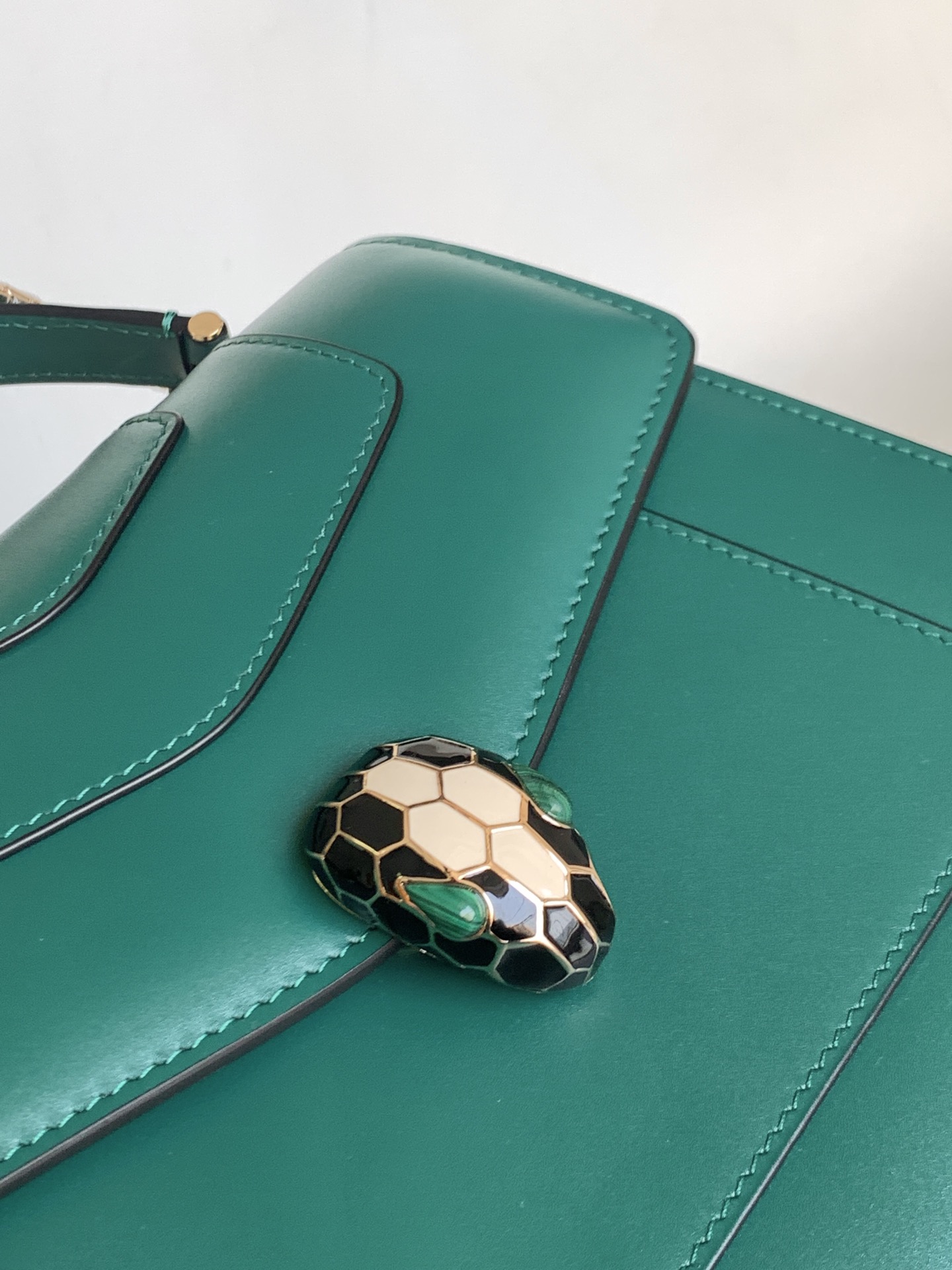 Bvlgari Serpenti Forever Medium Top Handle Green